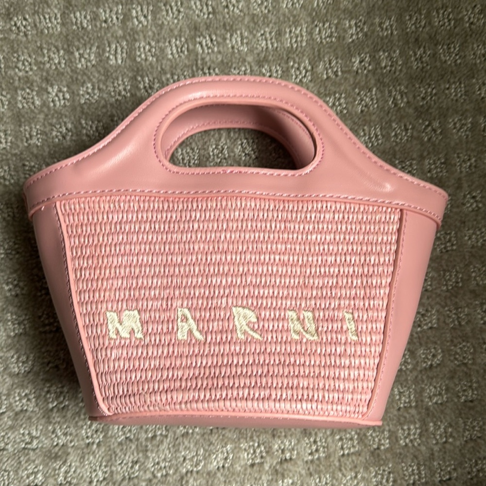 Marni Tropicalia Micro Woven Tote Bag